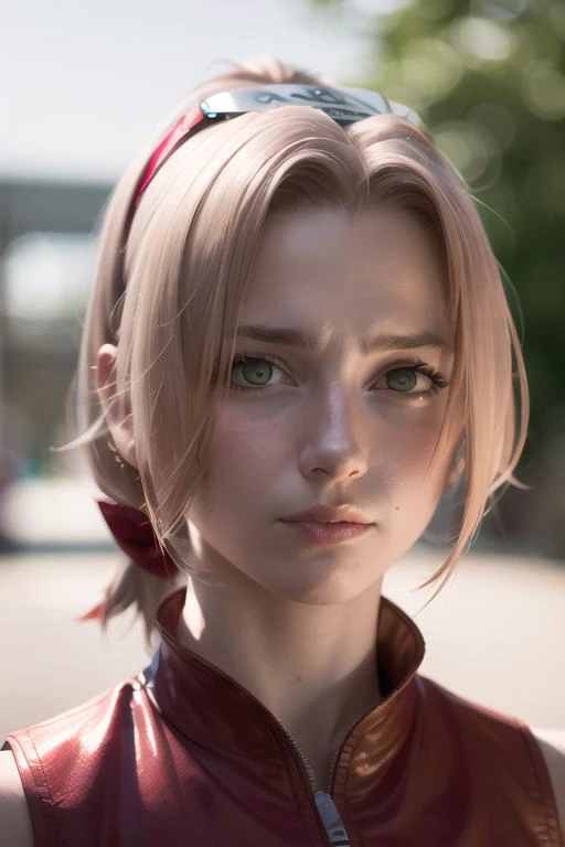 masterpiece, (photorealistic:1.4), best quality, beautiful lighting, SakuraNS, solo, looking_at_viewer, parted_lips, portrait, blurry, parody, meme, forehead, RAW photo, 8k uhd, film grain <lora:SakuraNS:1>