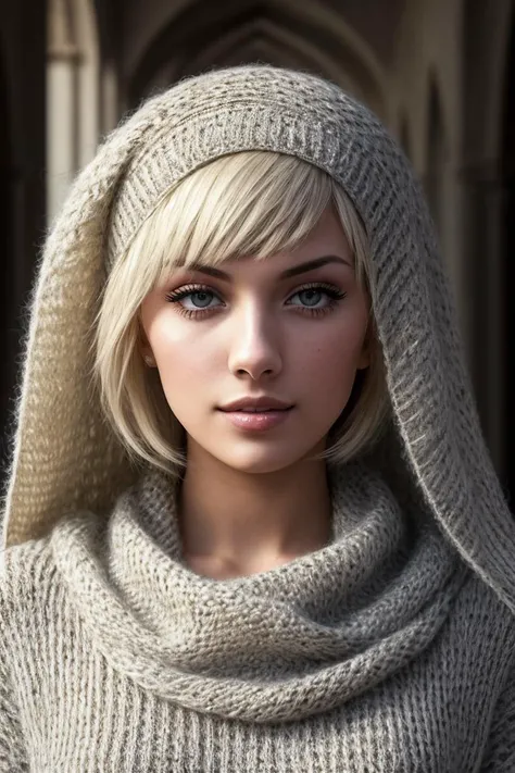 photo of beautiful (emm4m4e-145:0.99), a woman in a (mosque:1.1), perfect hair, wearing (sweater:1.2), modelshoot style, (extremely detailed CG unity 8k wallpaper), professional majestic (photography by alfred stieglitz:1.1), (Kodak 35 Camera), 24mm, exposure blend, hdr, faded, extremely intricate, High Detail, Sharp focus, dramatic, soft cinematic light, (looking at viewer), (detailed pupils), cute smile, 24mm, 4k textures, soft cinematic light, adobe lightroom, photolab, elegant, ((((cinematic look)))), soothing tones, insane details, hyperdetailed, low contrast, hands on her hips