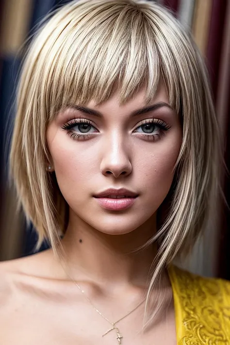 photo of beautiful (emm4m4e-145:0.99), a woman in a (movie premiere gala:1.1), perfect hair, upper body, wearing (sexy yellow cowboy western:1.1), (paparazzi in background), ((Bookstore Girl:1.2)), modelshoot style, (extremely detailed CG unity 8k wallpaper), professional majestic (photography by irving penn:1.1), (Zenza Bronica ETRSi Camera), 24mm, exposure blend, hdr, faded, extremely intricate, High (Detail:1.1), Sharp focus, dramatic, soft cinematic light, (looking at viewer), (detailed pupils), cute smile, 24mm, 4k textures, soft cinematic light, adobe lightroom, photolab, elegant, ((((cinematic look)))), soothing tones, insane details, hyperdetailed, low contrast