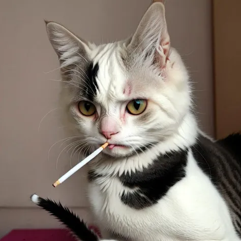 <lora:ciginmouth:0.85> ciginmouth cat