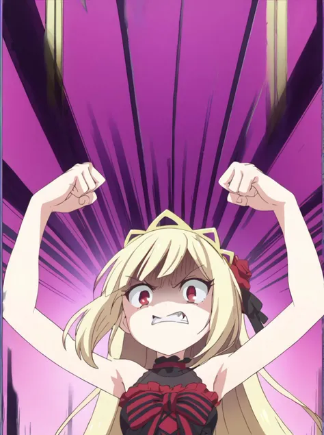 score 9, score 8 up, score 7 up, rating questionable,
detailed background,
<lora:ecute.pony:1>,
ecute,
shaded face, clenched fist, grin, fang, frown,