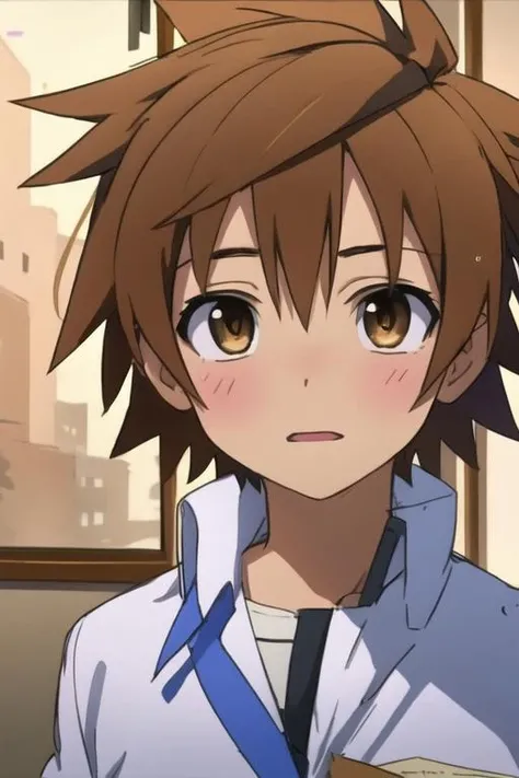 masterpiece, best quality, sketch, 1boy, solo, male focus, looking at viewer, , , <lora:rito_yuuki:0.74>, rito_yuuki, brown hair, brown eyes, spiked hair, , , 16k resolution
