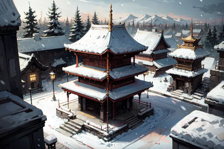 <lora:isometric:1>, isometric, scenery, no humans, building, outdoors, ((grand temple, luxury temple, trees, snow ,snow dust, winter)),
BREAK soft light, cinematic lighting, detailed(shadow),
BREAK <lora:add_detail:0.45>, extremely detailed, CG, finely detailed, (masterpiece, best quality):2.0,