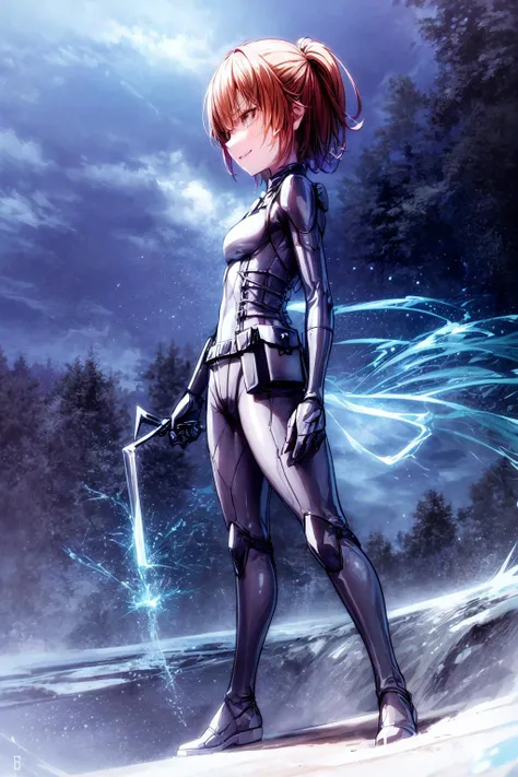 portrait, 1girl, (solo), <lora:Misaka_Worst_BHV11:0.8>, (smug grin:1), battlesuit, brown hair, (small breasts:1.5), standing in snow, trees in the foreground, mountains in the background, tired eyes,<lora:add_detail:1.5>, detailed skin texture, (blush:0.5), (goosebumps:0.5), subsurface scattering, (Extremely Detailed Oil Painting:1.2), glow effects, godrays, Hand drawn, render, 8k, octane render, cinema 4d, blender, dark, atmospheric 4k ultra detailed, cinematic sensual, Sharp focus, humorous illustration, big depth of field, Masterpiece, colors, 3d octane render, 4k, concept art, trending on artstation, hyperrealistic, Vivid colors, extremely detailed CG unity 8k wallpaper, trending on ArtStation, trending on CGSociety, Intricate, High Detail, dramatic
