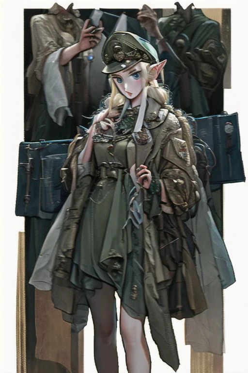 Elf in a Recruitement poster WWII style