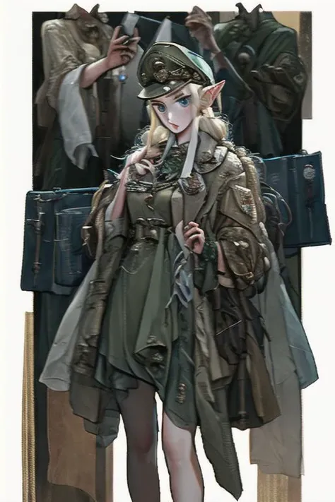 Elf in a Recruitement poster WWII style