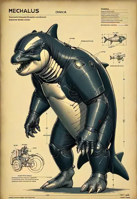 technical drawing, mechaluss humangos orca, dark, low-key, <lora:- SDXL - TT-b_file_001_V1.0:0.8>
