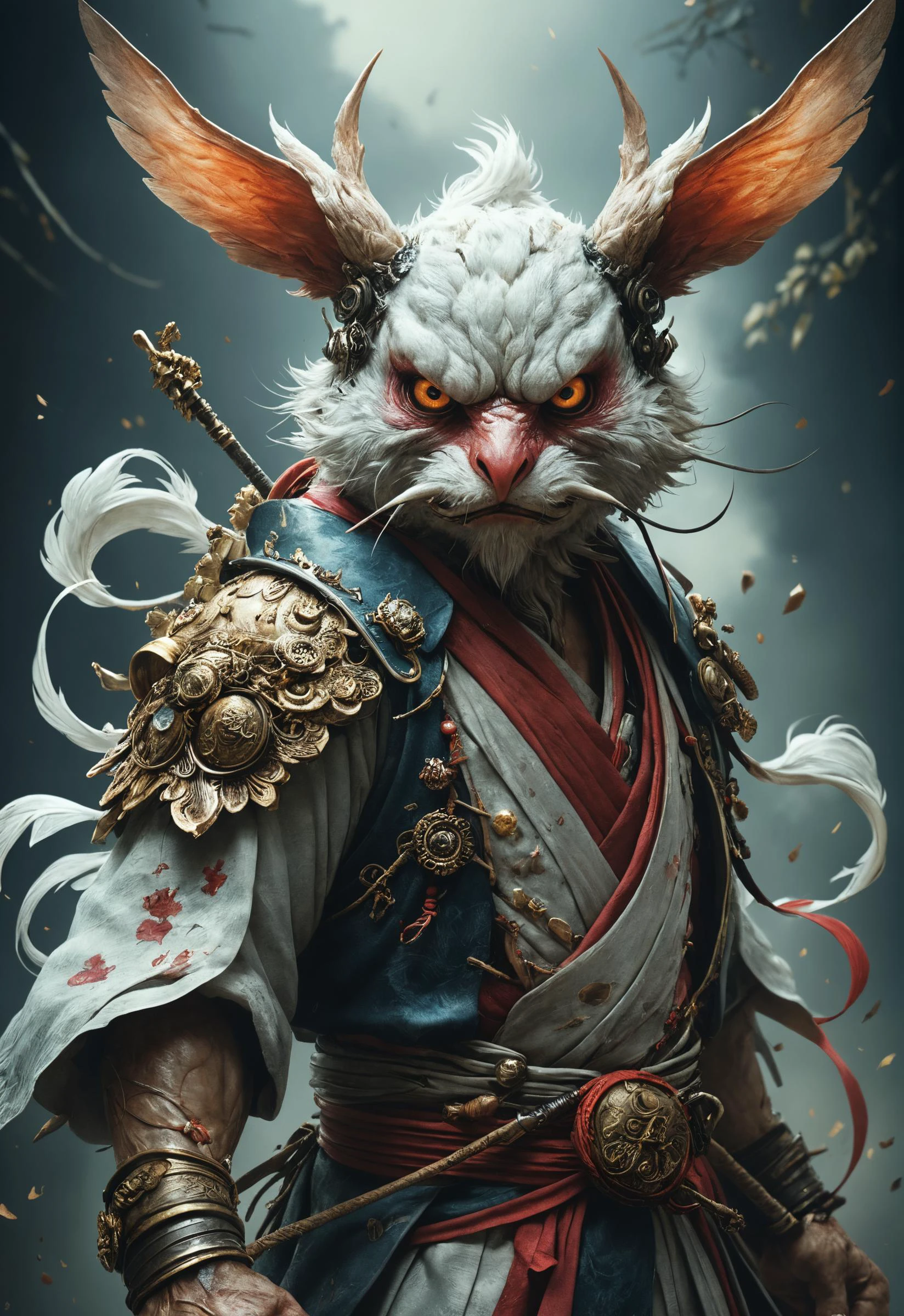 photography in the style of detailed hyperrealism,fantasy,Ryohei Hase,Tengu Tsukumogami, hyper detailed,intricate, poster,artstation<lora:xl_more_art-full_v1:0.3> <lora:add-detail-xl:1>