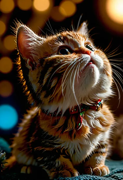 voice is a series of sweet, melodic chirps and purrs that can melt the heart of even the grumpiest dwarf. It radiates an aura of pure joy and happiness, causing nearby creatures to feel an overwhelming urge to cuddle and play.,smitten))),back view, medium shot seen from below,Cold Lighting
