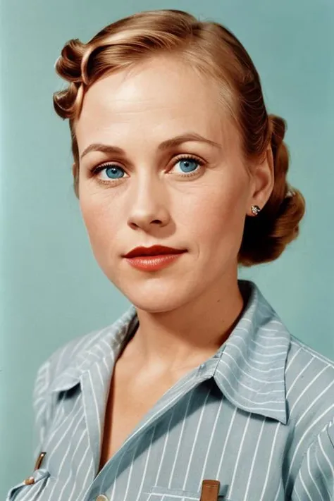 Masterpiece, best quality, pinup photo of a p4t4rq wearing a sailer outfit and pouting <set restore_faces>1</set>, (closeup:1.4), skin texture
