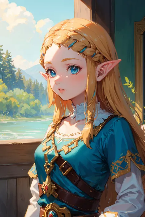 (masterpiece:1.2, best quality),colorful,princess zelda,1girl, upper body