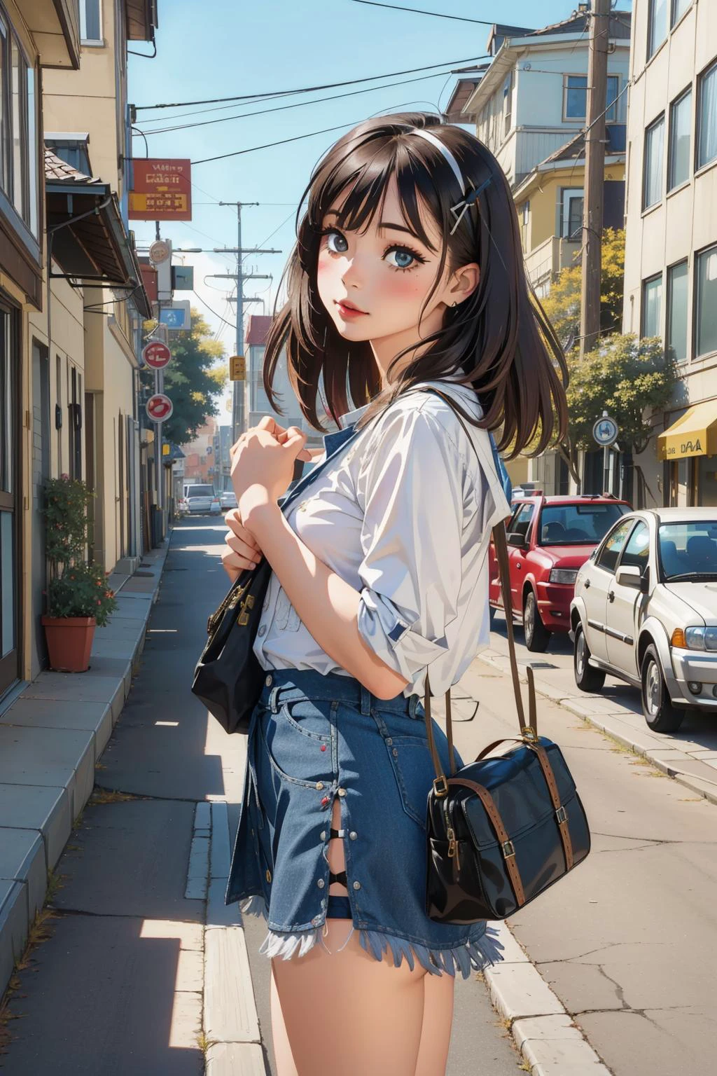 1girl, (art by Saul Leiter:1.2) and (Kent Monkman:1.3) and (Peter Cross:1.3) and (Tove Jansson:1.3) , streetscape art, fantasy Digital painting, concept art, Dutch angle shot of a good-looking Mature ([Shih Tzu|Necromancer]:1.3) , background is [Elderly:Mystifying:3] Telecommunications tower, crowded vegetation and street, at Overcast, shallow depth of field, Ultrarealistic, Grim, Steelpunk, hard light, macro lens, Instax, Dota style, Embroidery, artstation, trending on artstation