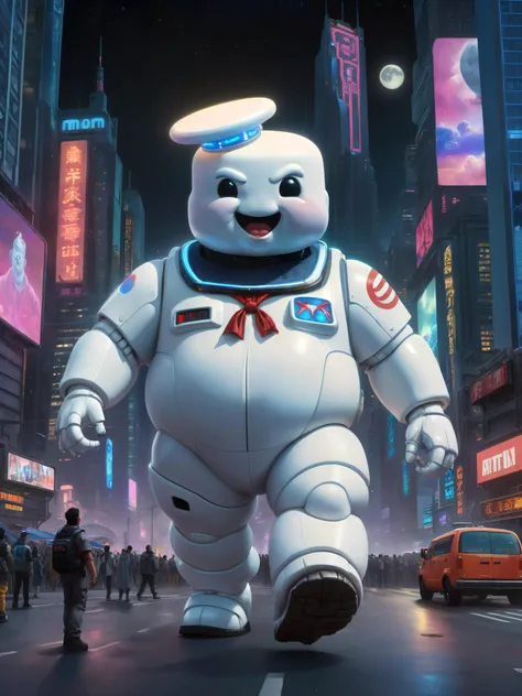 <lora:Churchill_Tank_SDXL_v2:0.7> movie poster for a new ghostbusters film. the ghostbusters have exchanged their car for a chrchltnk tank and are now driving with it through new york city, tank painted white with a big ghostbusters logo on it. The text "Who do you call?" in bold letters as slogon in the upper frame of the image. <lora:Web_Cartoon:1>