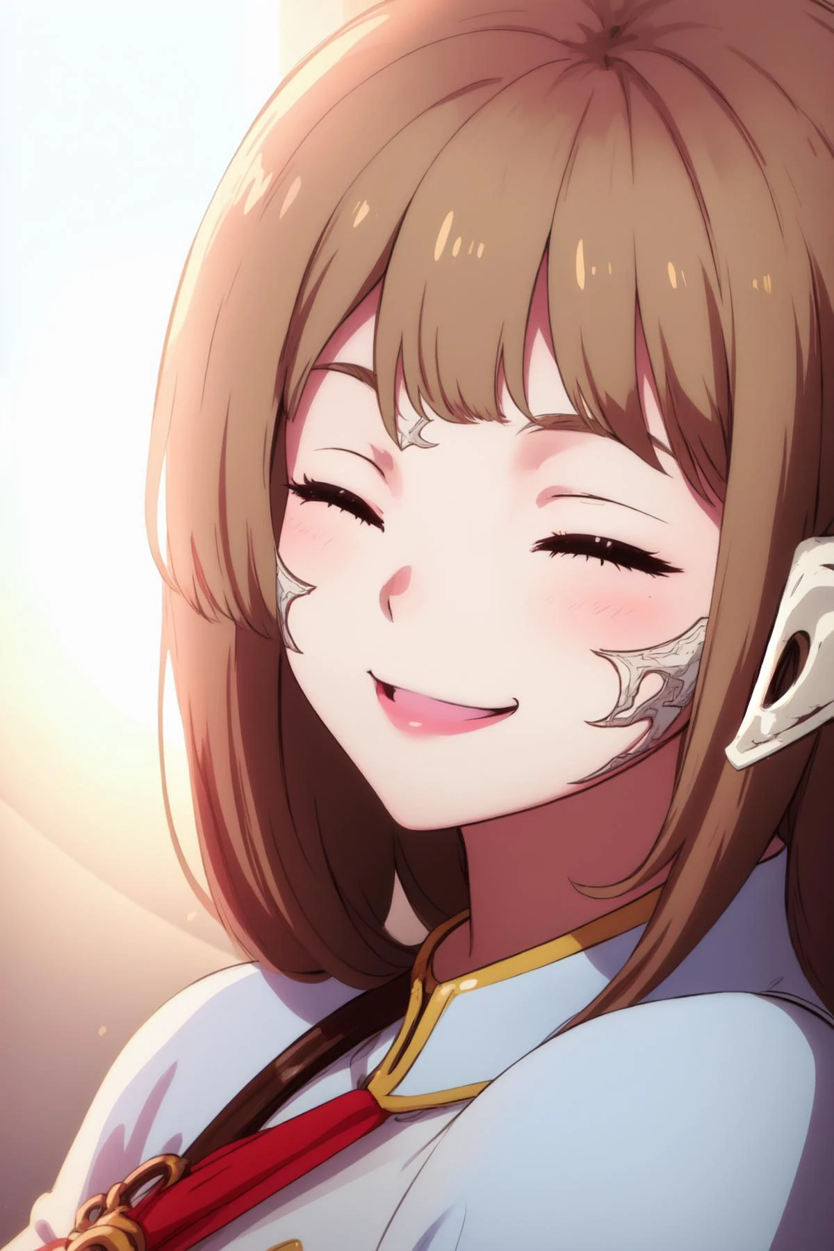 (highres, high quality:1.1), 1girl, (v:1.1), smile, closed eyes, white au ra
<lora:AuRa:1>