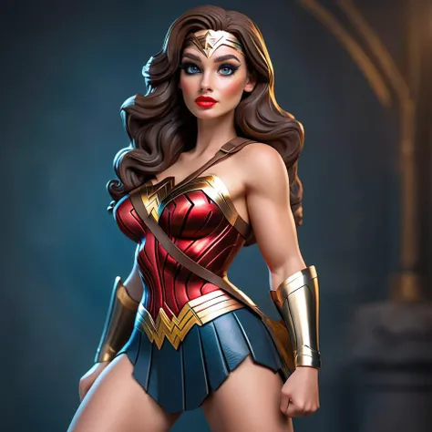((masterpiece)),(br1tneysp-130:0.98),sexy pose,curvy,thick thighs,<lora:ww_v1:0.6>,wonder woman,big breasts,narrow_waist,navel,looking up at viewer,realistic,high res,