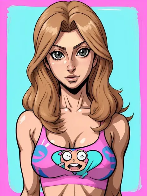 [Aly Michalka|Farrah Fawcett] , donburikazoku art style,