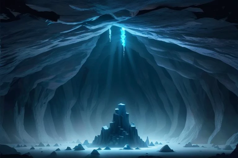 <lora:simplypaint:0.8>, cave, mysterious darkness, stalactite formations, hidden, <clip:skip:2>, masterpiece, 8k, high resolution, shallow depth of field, sharp focus