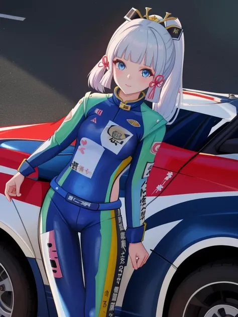 <lora:ç¥é绫å girl-000010:1>,ç¥é绫å girl,(racing suit :1.3),car, masterpiece, best quality,