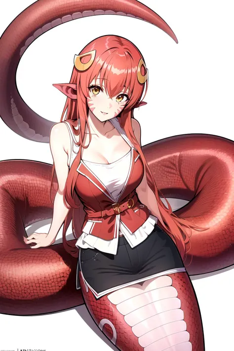 (masterpiece, best quality, highres), anime art style, pixiv, 1girl, solo,
pov,
miia, miia \(monster musume\), monster musume no iru nichijou, lamia,
hair ornament, pointy ears, facial mark,
<lora:miia:0.65>