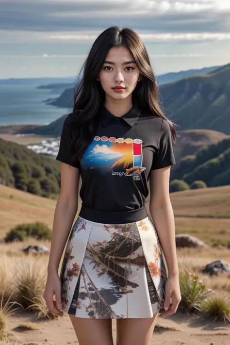 1 woman, 22yo, realistic, masterpiece, high detailed skin, looking at viewer, full body shot, scenic view, long hair, black hair
<lora:Print_Shirt_Skirt_By_Stable_Yogi:1> print shirt, print skirt