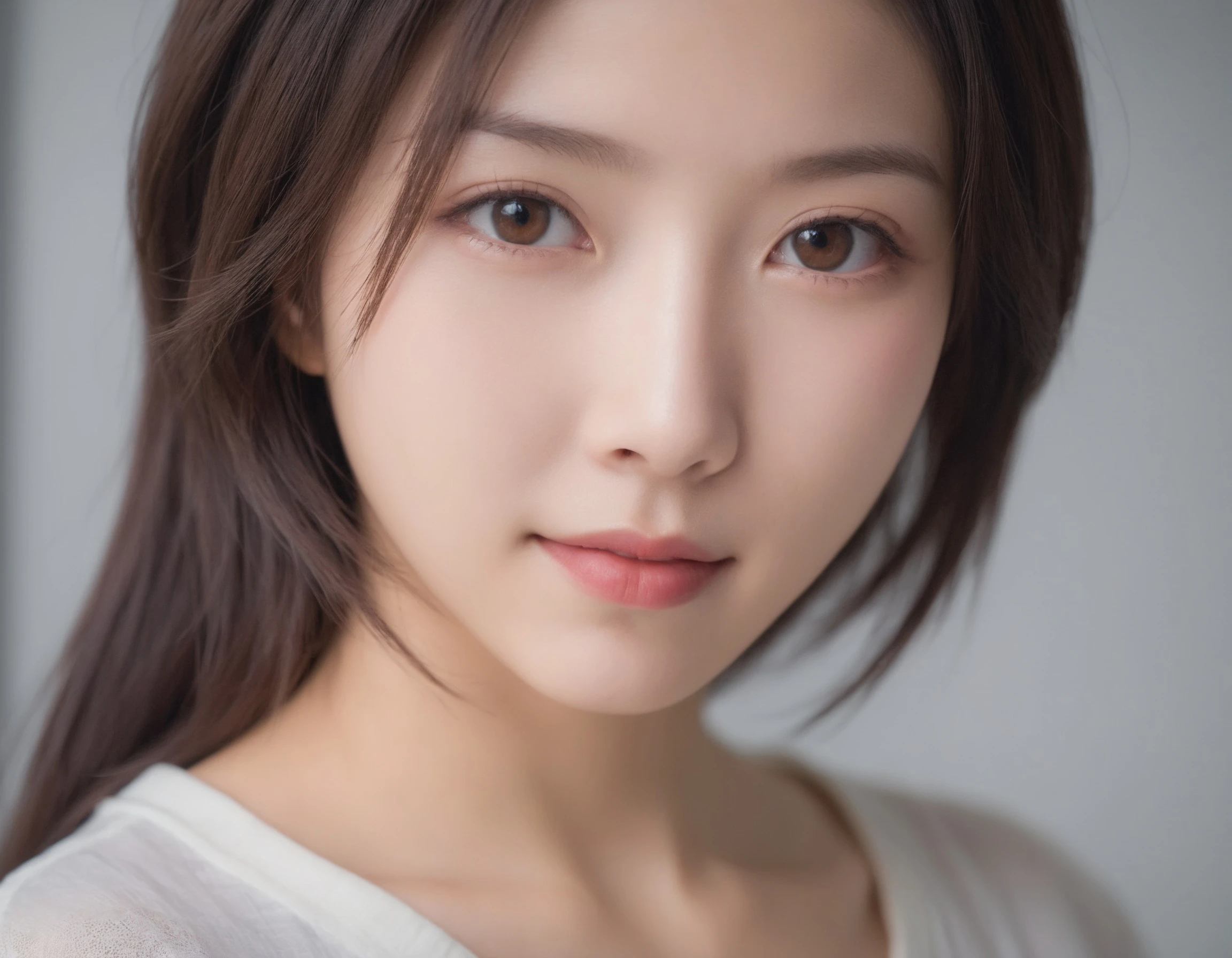 japanese woman,22yo, cute, (small smile:0.7), (high resolution detail of human skin texture:1.2,rough skin:1.2), (brown eyes,pupil), 
sit char, 
(see-through shirt),
(upper waist:1.4), (indirect lighting), Window light,