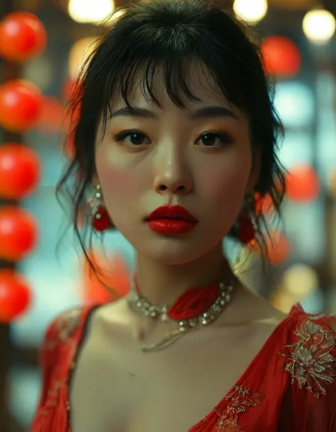 cinematic still midjourney female chinese, thick red lips, big round tits, cleavage, model, haute couture . emotional, harmonious, vignette, 4k epic detailed, shot on kodak, 35mm photo, sharp focus, high budget, cinemascope, moody, epic, gorgeous, film grain, grainy, midjourney female chinese, thick red lips, big round tits, cleavage, model, haute couture, fine classic cinematic color, intricate, elegant, highly detailed, symmetry, great composition, sharp focus, detail, inspired, rich deep vivid colors, open background, novel, epic, magical atmosphere, iconic, light, crisp, artistic, full creative
