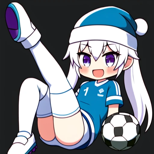 PadoruMeme, 1 girl, (soccer ball), white legwear, sportswear, jersey