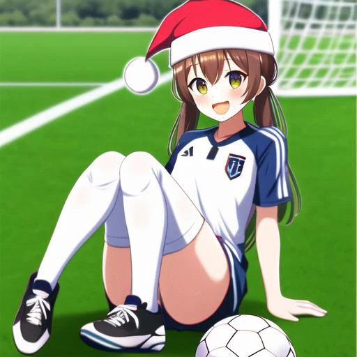 PadoruMeme, 1 girl, soccer ball, white legwear, sportswear,  jersey