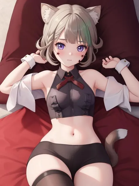 <lora:ç³å°¼ç¹ girl:0.8>,ç³å°¼ç¹ girl,(crop top :1.3),, masterpiece, best quality,