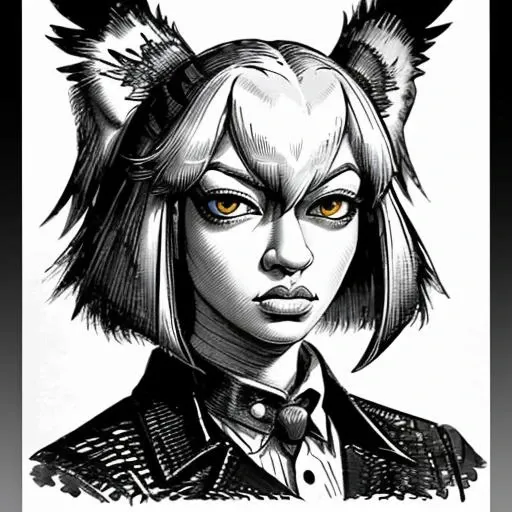 1girl,solo,portrait of shoebill \(kemono friends\),grayscale,art by llbreton, <lora:LLBreton15V2:1>