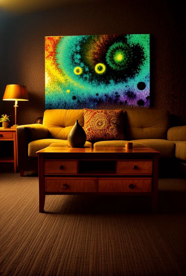 9((Hyper-Surrealistic ancient aatomic artifact))BREAK((((modern living room [mahogany | oak | maple | cherry |teak] furniture)))BREAK(((psychadelic trippy carpeting)))(clothing on carpet)((Creative((Photo Masterpiece 8k wallpaper [Verb | adjective | pronoun])))BREAK(dodge and burn, corner edge darken vignette)((exposure POP!!!) hdr extremely intricate, High (Detail:1.1), Sharp focus, dramatic cinematic light, 8k textures, elegant, ((((cinematic look))))breathtaking, insane details))  <lora:Details-Slider:0.5> <lora:ExposureControl:0.7>  <lora:LCM_1-5:0.6> <lora:up-down_lighting:2> <lora:ColorTempSliders:3><lora:DepthOfFieldSliders:0.5> <lora:epiC35mm:0.3> <lora:HDhelper:0.6>  <lora:back-front_lighting:-2> <lora:ContrastControl:1.8> <lora:CuteHorrorSlider:0.9> <lora:Saturation:1.1>