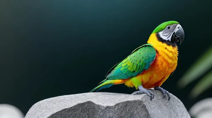Food photography style, Hyperrealistic art a parrot sits on a iceberg in sunset background,  8k dslr photograph with film grain 8k, RAW photo, dslr, realistic, ultra high res:1.2, delicate, colorful, vibrant colors, amazing scene lighting, light_on_front_face:1.3, bokeh), Extremely high-resolution details, photographic, realism pushed to extreme, fine texture, incredibly lifelike