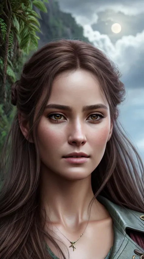 Hyperrealistic art portrait photo of a pirate, jungle ruin, daytime 8k dslr photograph with film grainred moon, stormy sea, lightning, fire, ice, flowers, horse Digital art by Rain, action-packed, dynamic pose, raw image, best quality, atmospheric scene, (detailed beautiful face, detail skin texture, ultra-detailed body:1.1),diffuse lighting, natural soft colors, hyper-realistic, . Extremely high-resolution details, photographic, realism pushed to extreme, fine texture, incredibly lifelike