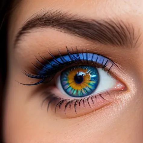 RAW image, 1eye, (closeup eye: 1.6), little ebony girl's eyes, (perfect detailed eyes: 1.2), rainbow colors, (deep eyes), (saturated colors eyes), diffuse lighting, natural soft colors, hyperrealistic, photo, Portrait shot, (detailed beautiful face, detail skin texture, ultra-detailed body:1.1),diffuse lighting, natural soft colors, hyperrealistic, (rutkowski)