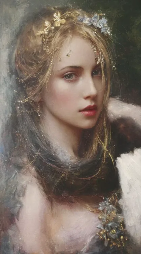 masterpiece, best quality, high quality,extremely detailed CG unity 8k wallpaper, High detail RAW color Photo of (to8contrast style), woman, Vi, mysterious poses, dark studio, fine art photography, Irving Penn, elegant, timeless, classic, refined, sophisticated, 1950s. looking back, grey simple background,, oil paiting, award winning photography, Bokeh, Depth of Field, HDR, bloom, Chromatic Aberration ,Photorealistic,extremely detailed, trending on artstation, trending on CGsociety, Intricate, High Detail, dramatic, art by midjourney <lyco:locon_charlize_v1_from_v1_64_32:1>