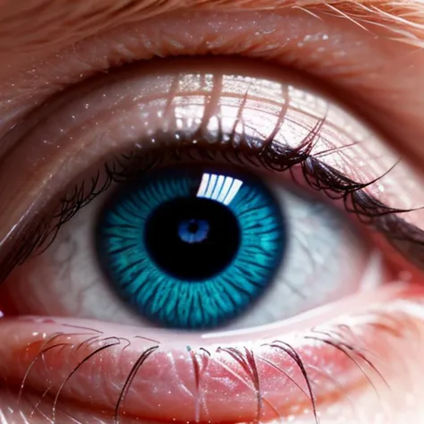 RAW image, 1eye, (closeup eye: 1.6), little girl's eye, (perfect detailed eyes), (synthwave), synthetic wave, (((deep eyes))), diffuse lighting, natural soft colors, hyperrealistic, photo