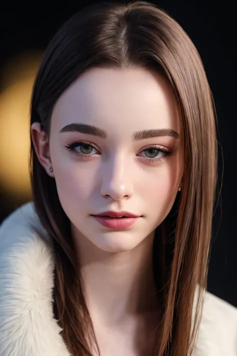 best quality, extra resolution, close up portrait of AIDA_dataran as 23yo woman, pretty face, (rseemma:1.1) <lora:RSERomantic_RSESofiko_RSEEmma-v1:0.6>, seductive, adult, happy, smiling, perfect body, warm clothes, furry manto, flirting with camera, cinematic, studio photo, kkw-ph1, (dark theme:1.1) <lora:LowRA:0.4>, <lora:tangbohu-detailer_1.0:1>, photorealistic <lora:xiaoshazi:0.1>, (black background:1.3)
