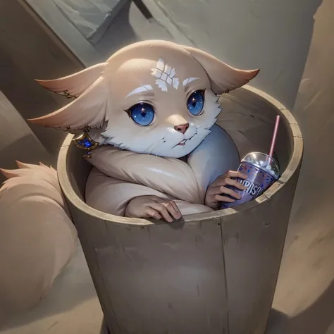 (masterpiece,best quality, high resolution:1.3), <lora:YaeMikoFox:0.85>, <lora:concept_grimaceshake:0.8>, YaeMikoFox drinking grimaceshake, detailed face, detailed eyes parted lips, slight grin,