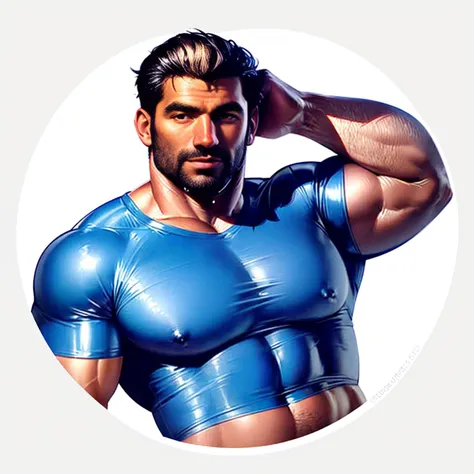 (homoairotic illustration), youn 30 years old light beard shirtless realistic waist-high big dick as bulge under the shorts Chubby, belly, round face, muscular, round ears, messy hair, short hair, wet clothes, bulge, Transparent clothes,looking at viewer, very detailed photo, a very detailed portrait high quality, photo, photography, Highly detailed, 8K,
<lora:homoairotic-ill:0.6>