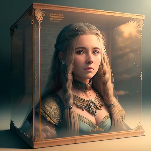 modelshoot style, (extremely detailed 8k wallpaper, Ultrarealistic:1.3), 1girl, a medium shot photo of a (beautiful 20 years old female warrior of Caucasian origin with a (extremely detailed very long hair with an intricate hairstyle:1.3)), Intricate, High Detail, dramatic, photo realistic, HDR, UHD, photography, subsurface scattering, (depth of field:0.3), (full body shot:1.3), full-length portrait, (fantasy:1.2) setting, village background, knollingcase-SD1-5-3000, isometric display case