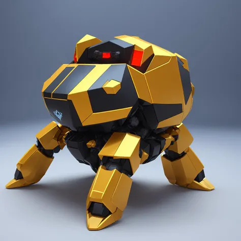 giant robot crab tank spider, Voronoi, shiny huge armor, sci-fi, octane renderer, (top side view:1.4)