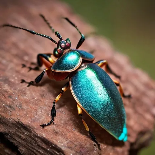 shiny nacre pearl bug, old destroyed parts of rust, (spares colorfully:1.3), photo, cinematic
