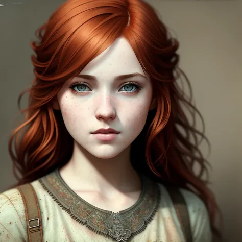 redhead girl,, epic realistic, faded, neutral colors, (hdr:1.4), (muted colors:1.4), (intricate), (artstation:1.2), dramatic, intricate details, (technicolor:0.9), detailed, [[rutkowski]], intricate, cinematic, detailed