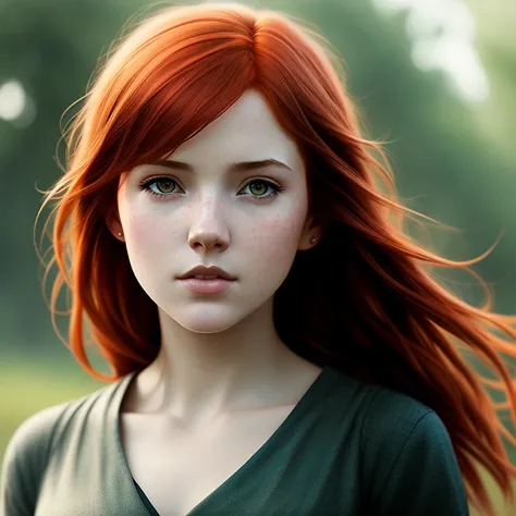 redhead girl,, art by greg rutkowski and artgerm, soft cinematic light, adobe lightroom, photolab, hdr, intricate, highly detailed, ((((depth of field))))