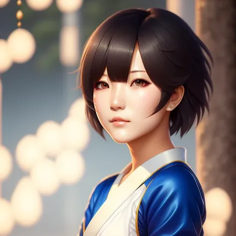 (mksks style), masterpiece, best quality, ultra-detailed, illustration, portrait, 1girl, kujou sara from genshin impact, mask on side of head, short hair, bob haircut, inazuma, realistic, photo realistic
<hypernet:Lexxica:1.2>