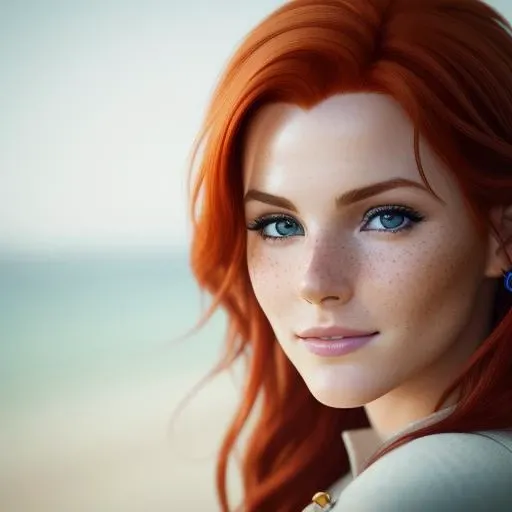 RAW photo, a close up portrait photo of beautiful Triss Merigold, freckles, modelshoot style, (extremely detailed CG unity 8k wallpaper), natural skin, (high detailed skin:1.2), 8k uhd, dslr, soft lighting, high quality, film grain, Fujifilm XT3