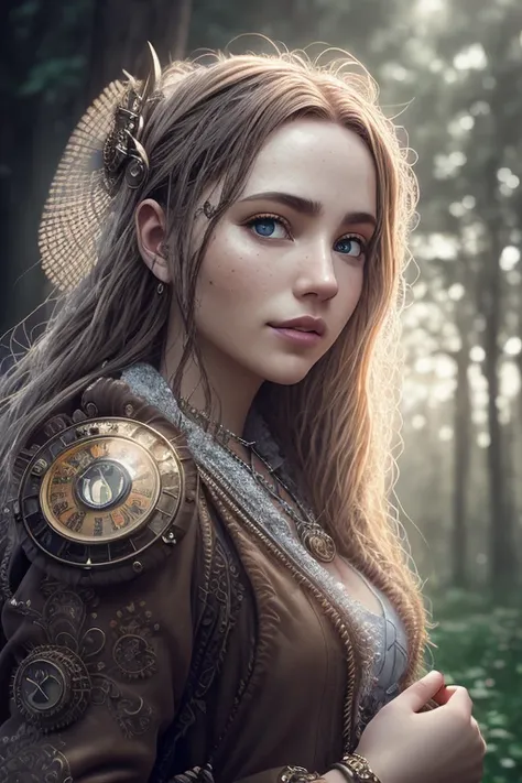 polish woman, chestnut hair,
detailed face, upper body, 3/4shot, (closeup:0.9), (skin pores:1.1),
4k, hyperrealism, realistic, hyperrealistic, high resolution, in the art style of Filip Hodas, 35mm lens, cinematic, soft lighting, epic realistic, faded, ((neutral colors)), (hdr:1.5), muted colors, pastel, warm lights, dramatic light, complex background, (by Irakli Nadar), rutkowski, intricate details, hyperdetailed, magnificent, elegant, cinematography,
light smile,
steampunk witch, amulet,
sunny forest cottage in the background,
<hypernet:sxzBloom_sxzBloom:0.5>