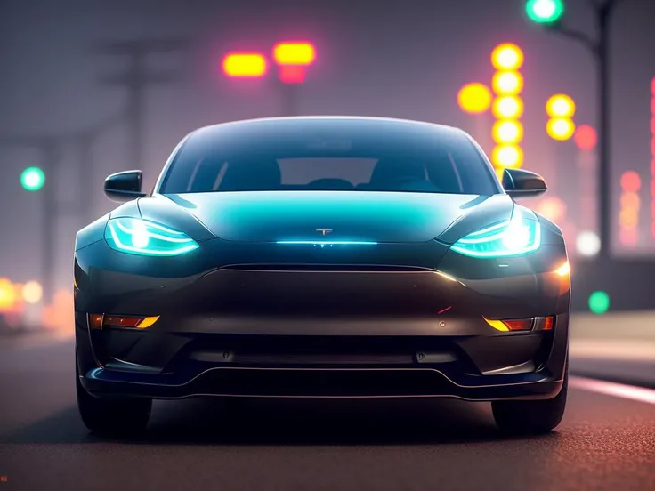 sparks from under the wheels, High detail RAW color art, animation, multicolor tesla model3 street racing, nitro acceleration, night neon Tokyo, (((ultradetaled))), ((cyberPunk)), night trail from high-speed driving, ((magical atmosphere)), wide screen, wallpaper 8k, smoke from under the wheels, car bottom with neon lights, ((mirror surfaces)), tokyo drift, need for speed, streaks of light, raytracing, subsurface scattering, diffused soft lighting, shallow depth of field, by (Oliver Wetter), by Stanley Kubrick, photographed on a Canon EOS R5, 180mm lens, F/2.8, ((sharp focus bokeh))