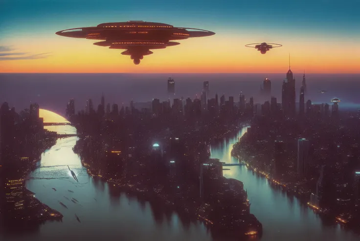 Base prompt:
medium shot colorphoto, of a (Alien Spacecraft flying over river), Koyaanisqatsi movie, [sunset], [dramatic], shot on Nikon, dof, RAW format, cinematography by Ron Fricke
