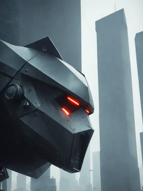 ((futuristic architecture, strong geometry, wet city background)), hyperrealistic dark photoshot of pole, strong pig weared scary mask, posing, agressive face, acsonometric view aspect, ((close up)), armored skin, complicated armor texture, overdetailed texture, hdr+, 8k, QHD, backlighting, glow, unreal engine, dynamic lighting, beautyfull refraction